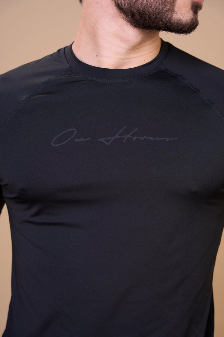 Translation missing: en.Camiseta Masculina Térmica UV+ Preto Ox Horns Ref 7539