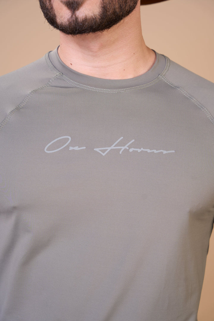 Translation missing: en.Camiseta Masculina Térmica UV+ Oliva Dark Ox Horns Ref 7538
