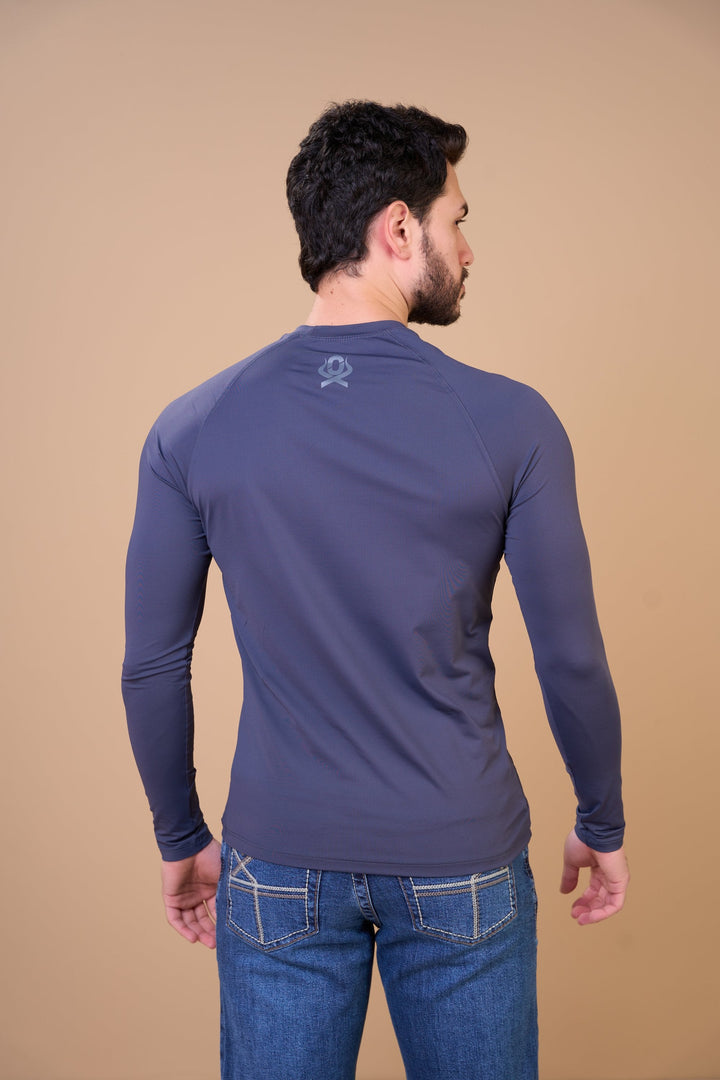 Translation missing: en.Camiseta Masculina Térmica UV+ Grafite Ox Horns Ref 7544