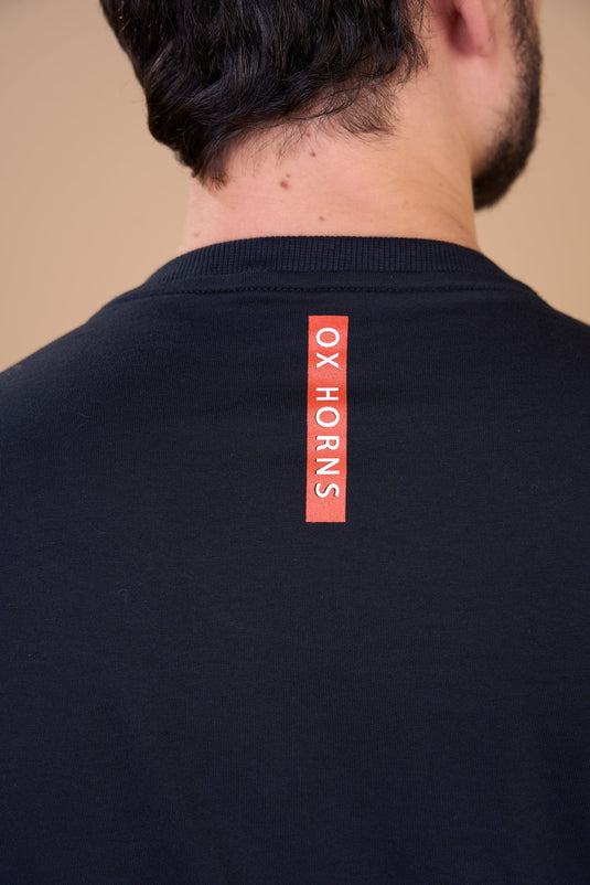 Translation missing: en.Camiseta Masculina  Country Collection Preta Ox Horns Ref 1911