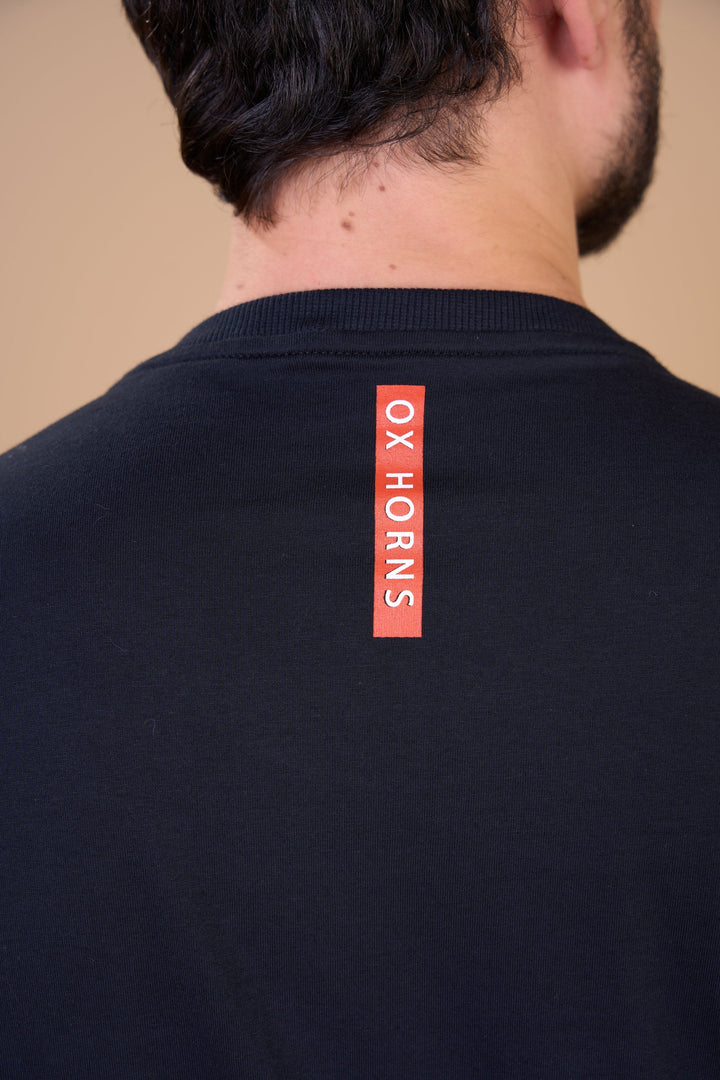 Translation missing: en.Camiseta Masculina  Country Collection Preta Ox Horns Ref 1911