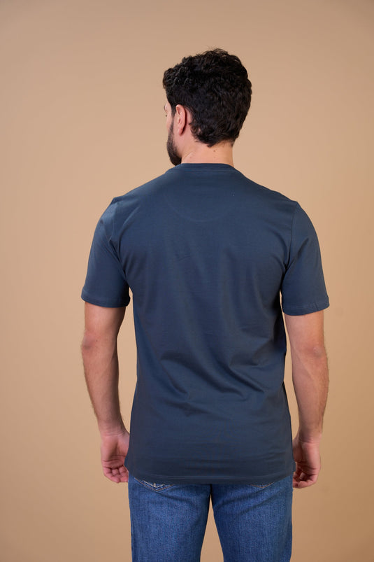 Translation missing: en.Camiseta Masculina Country Collection Chumbo Ox Horns Ref 1914