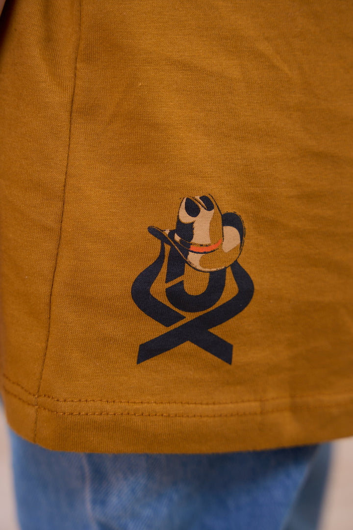 Translation missing: en.Camiseta Infantil Masculina Desert Caramelo Ox Horns Ref 5377