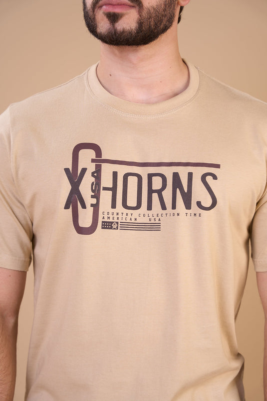 Translation missing: en.Camiseta Masculina X - USA Nude Ox Horns Ref 1920