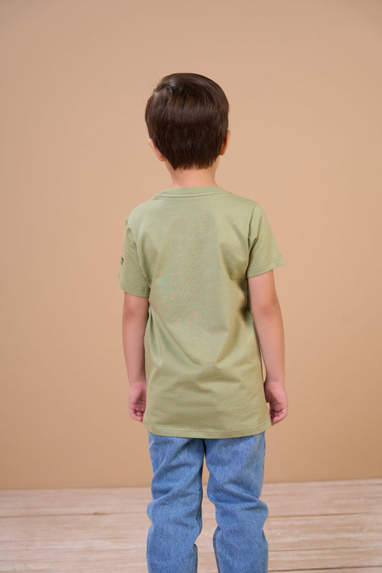 Translation missing: en.Camiseta Infantil Masculina Time West Oliva Desert Ox Horns Ref 5374