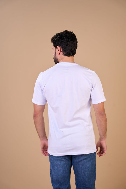 Translation missing: en.Camiseta Masculina America Lifestyle Branco Ox Horns Ref 1926