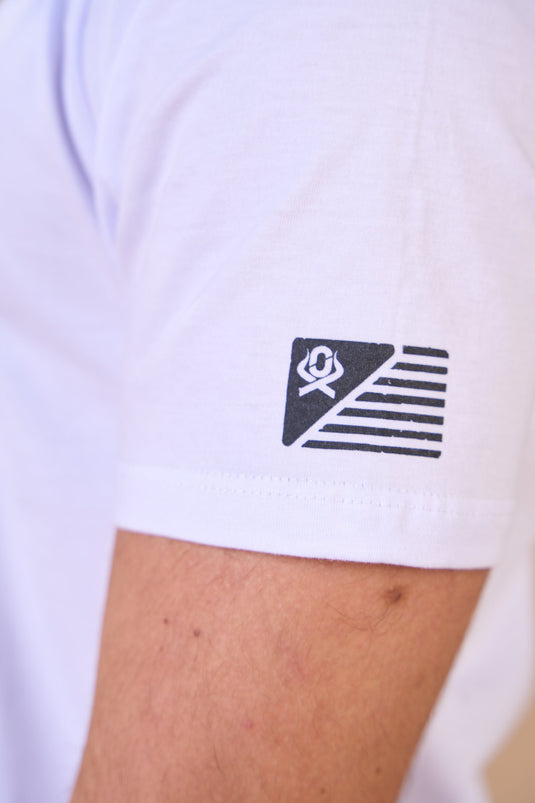 Translation missing: en.Camiseta Masculina America Lifestyle Branco Ox Horns Ref 1926
