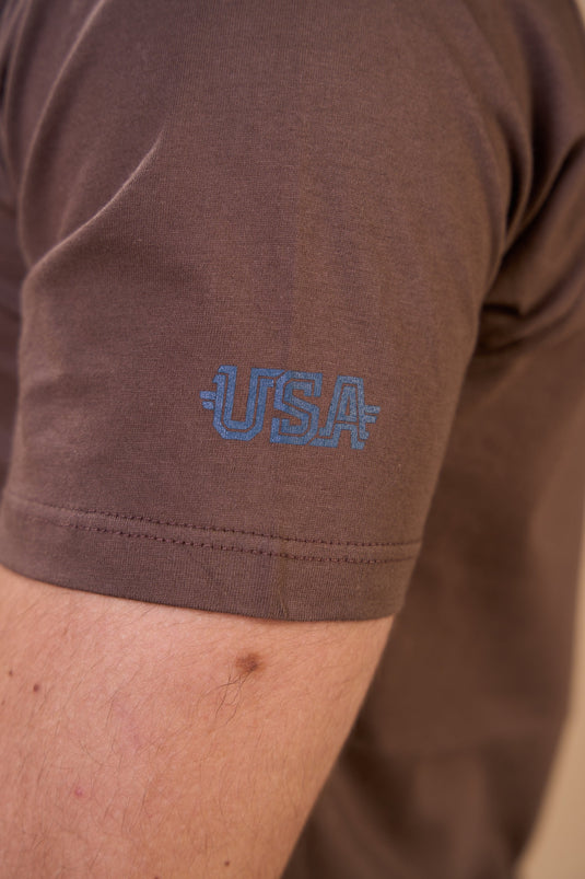 Translation missing: en.Camiseta Masculina Original Brand Marrom Ox Horns Ref 1915