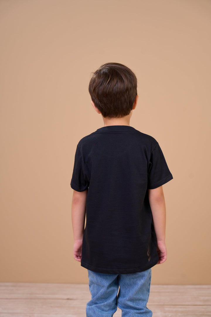 Translation missing: en.Camiseta Infantil Masculina Wild Preta Ox Horns Ref 5368