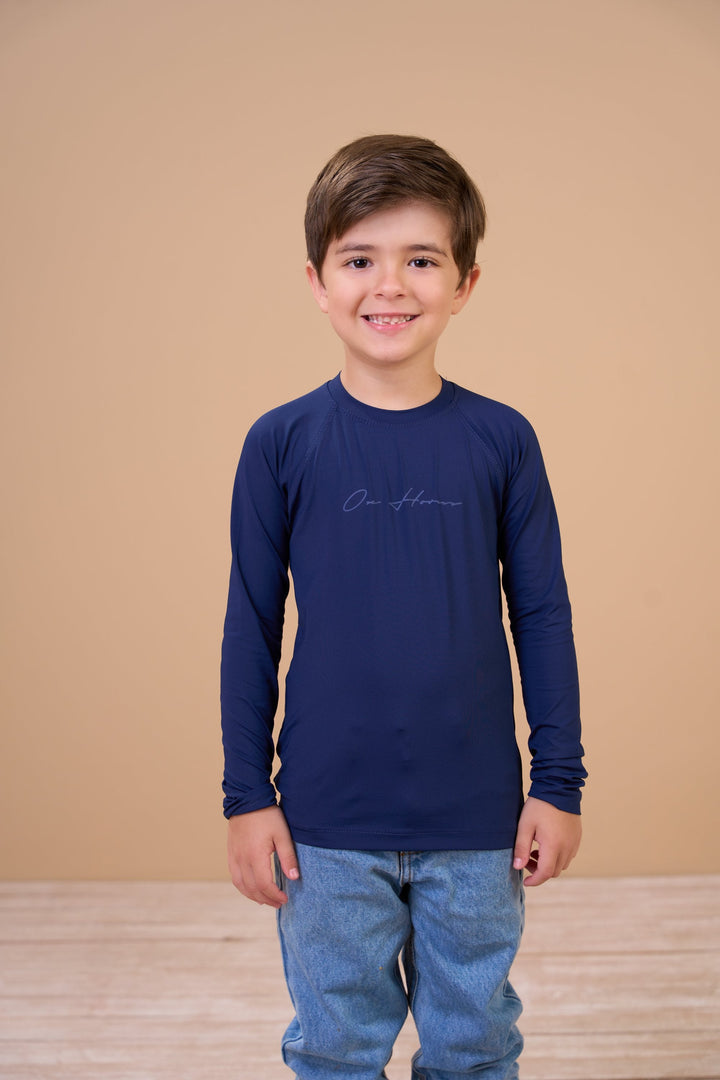 Translation missing: en.Camiseta Infantil Masculina Térmica UV+ Mediterrâneo Ox Horns Ref 7546