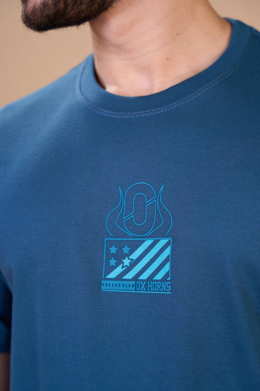 Translation missing: en.Camiseta Masculina Flag Petróleo Ox Horns Ref 1930