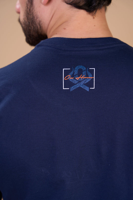Translation missing: en.Camiseta Masculina New Western Marinho Ox Horns Ref 1932