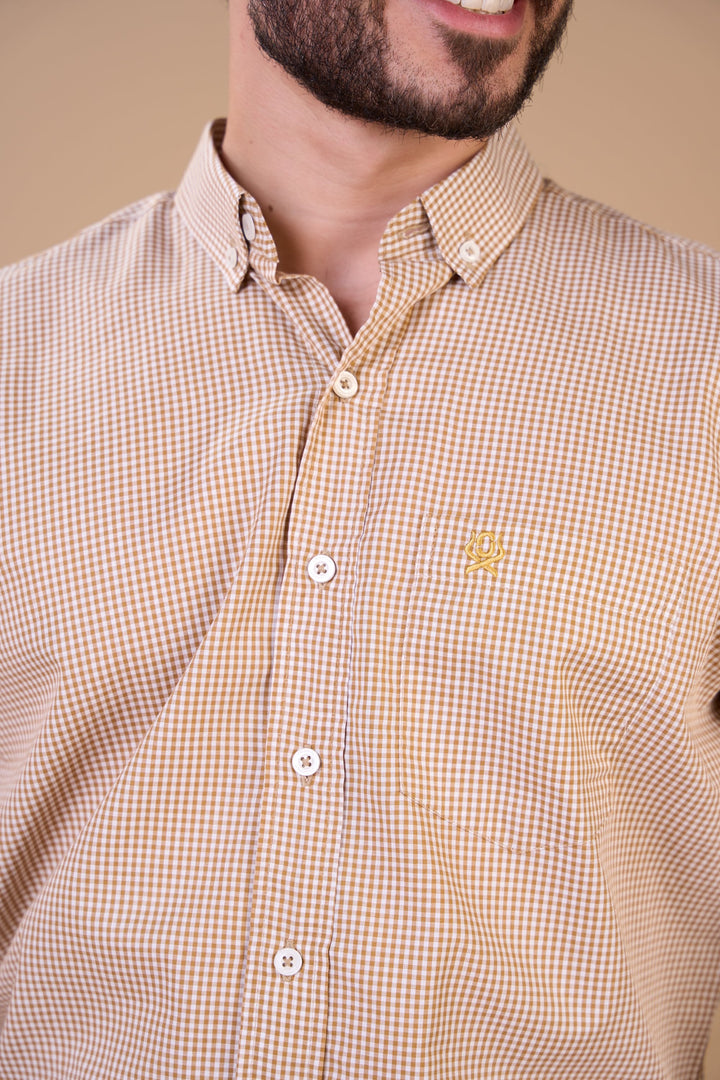 Translation missing: en.Camisa Masculina ML Xadrez Ox Horns Ref 9512