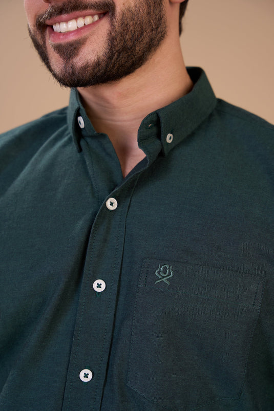 Translation missing: en.Camisa Masculina ML Xadrez Ox Horns Ref 9523