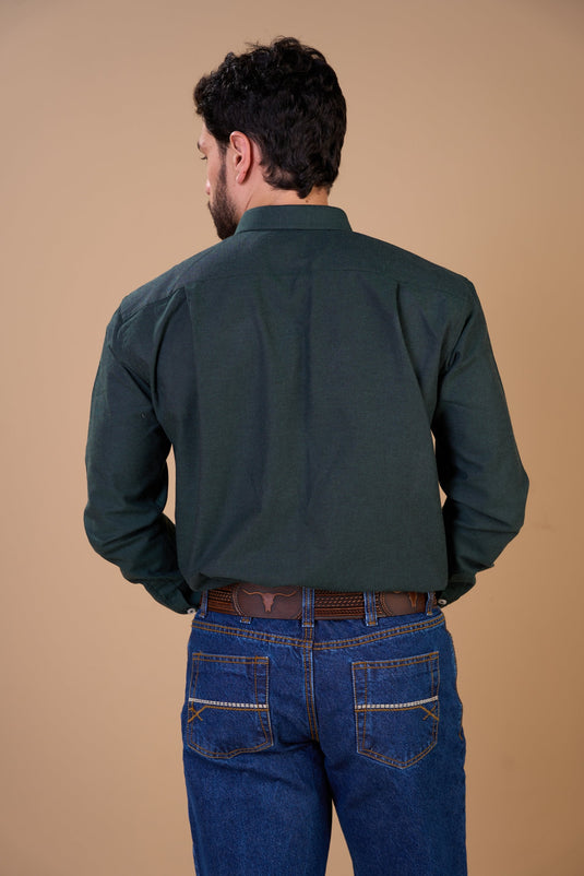 Translation missing: en.Camisa Masculina ML Xadrez Ox Horns Ref 9523