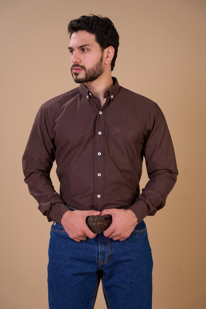 Translation missing: en.Camisa Masculina ML Xadrez Ox Horns Ref 9520