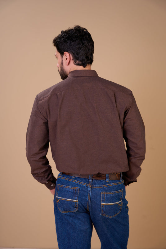 Translation missing: en.Camisa Masculina ML Xadrez Ox Horns Ref 9520