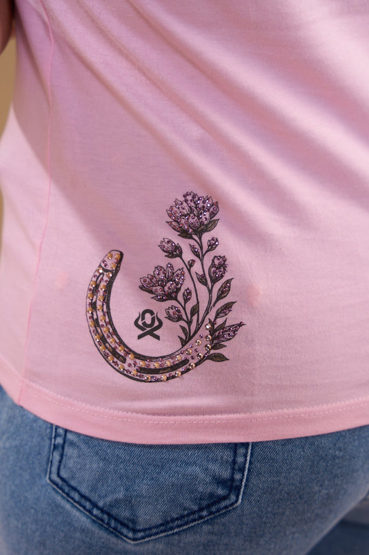 Translation missing: en.T-shirt Feminina True To Yourself Rosa Ox Horns Ref 6586
