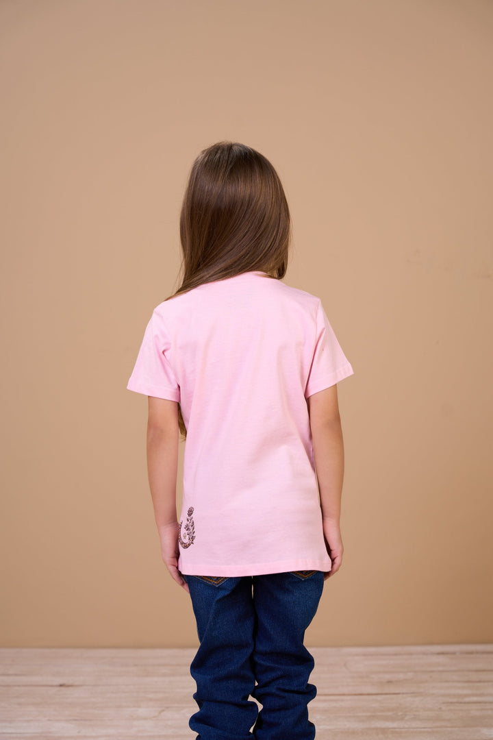 Translation missing: en.T-shirt Infantil Feminina True To Yourself Rosa Ox Horns Ref 5364