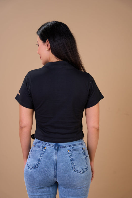 Translation missing: en.Cropped Western Vibes Preto Ox Horns Ref 6570