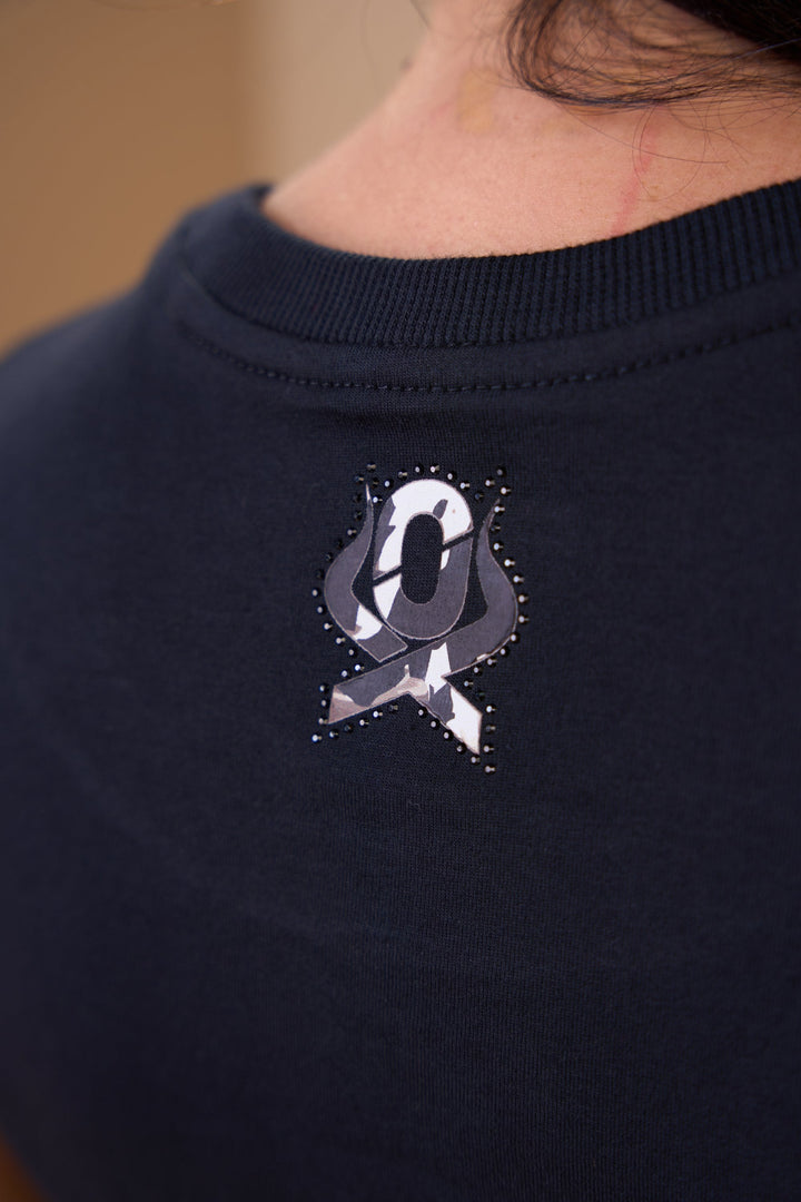 Translation missing: en.T-shirt Feminina Cow Preto Ox Horns Ref 6593
