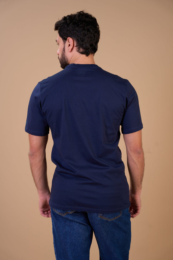 Translation missing: en.Camiseta Masculina Flag USA American Marinho Ox Horns Ref 1933