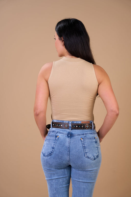 Translation missing: en.Regata Feminina Western Glory Nude Ox Horns Ref 6583