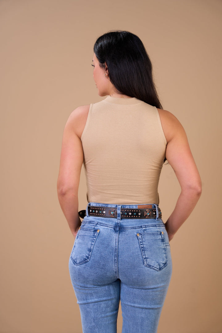 Translation missing: en.Regata Feminina Western Glory Nude Ox Horns Ref 6583