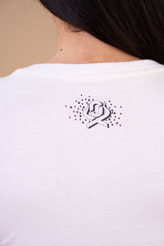 Translation missing: en.T-shirt Feminina  Extraordinary Life Off White Ox Horns Ref 6590