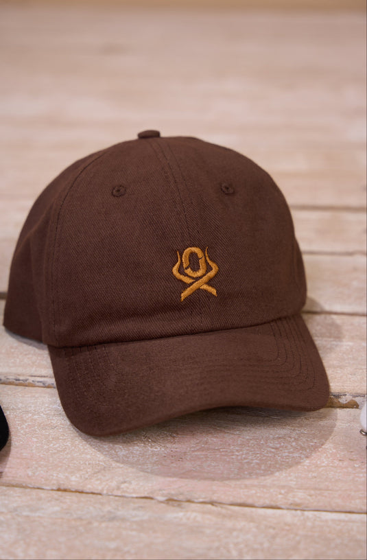 Translation missing: en.BONÉ DAD HAT MARROM OX HORNS Ref 8605