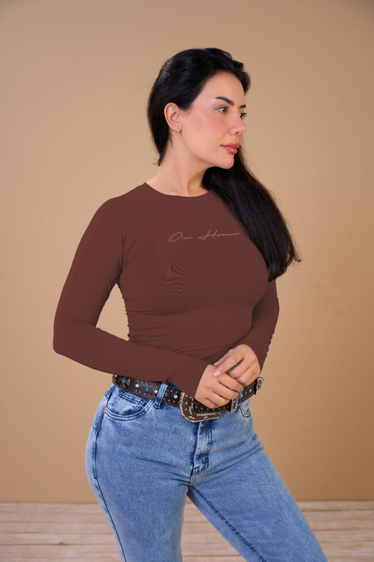 Translation missing: en.Camiseta Feminina Térmica UV+ Capuccino Ref 7542